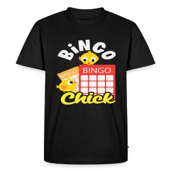 Bingo Chick Player Bingo Player Fun - T-shirt Premium bio Homme - noir - Devant - Nico (187cm)