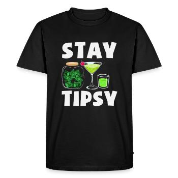 Stay tipsy bartender style - Men's Premium Organic T-Shirt - black - Front - Nico (187cm)