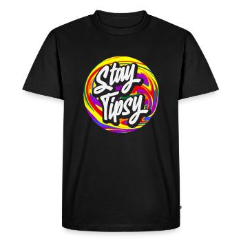 Stay Tipsy Bartender Artwork - Men's Premium Organic T-Shirt - black - Front - Nico (187cm)
