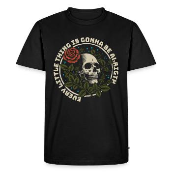 Jede wird immer richtig - Männer Premium Bio T-Shirt - Schwarz - Vorne - Nico (187cm)