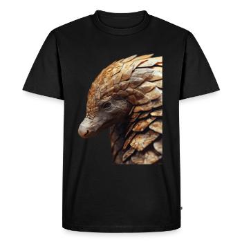 Pangolin - T-shirt Premium bio Homme - noir - Devant - Nico (187cm)