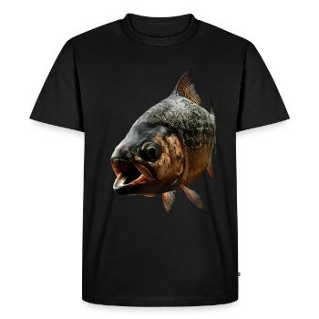 Piranha - T-shirt Premium bio Homme - noir - Devant - Nico (187cm)