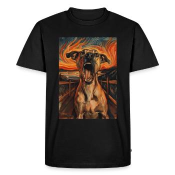 Chien - T-shirt Premium bio Homme - noir - Devant - Nico (187cm)
