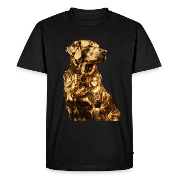 Chien - T-shirt Premium bio Homme - noir - Devant - Nico (187cm)