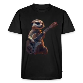 Suricate - T-shirt Premium bio Homme - noir - Devant - Nico (187cm)
