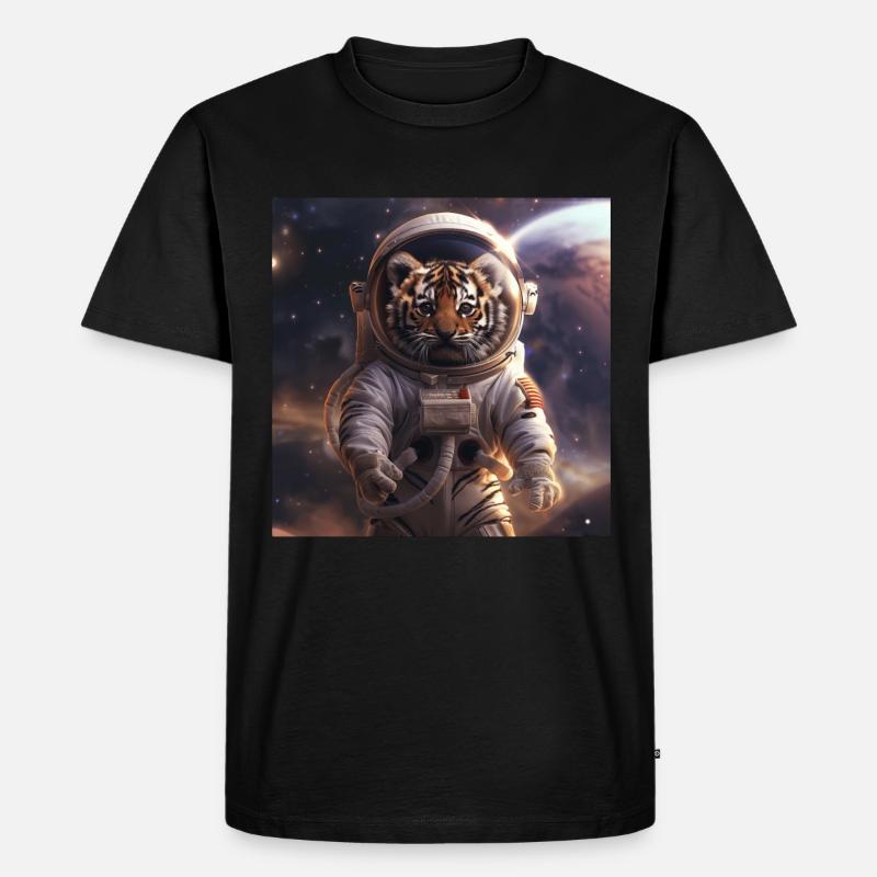 Tiger - Männer Premium Bio T-Shirt - Schwarz