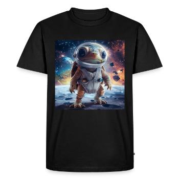 Tortue - T-shirt Premium bio Homme - noir - Devant - Nico (187cm)