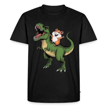 Hamster - T-shirt Premium bio Homme - noir - Devant - Nico (187cm)