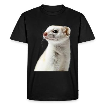 Hermine - T-shirt Premium bio Homme - noir - Devant - Nico (187cm)