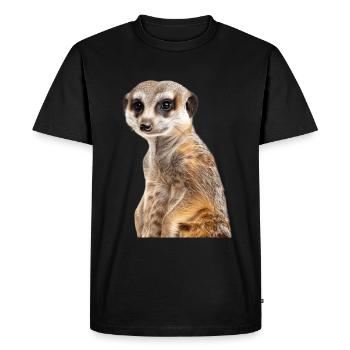 Suricate - T-shirt Premium bio Homme - noir - Devant - Nico (187cm)