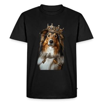 Chien de berger Shetland - T-shirt Premium bio Homme - noir - Devant - Nico (187cm)
