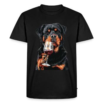 Rottweiler - T-shirt Premium bio Homme - noir - Devant - Nico (187cm)