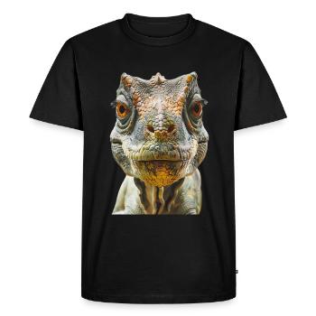 Dinosaure - T-shirt Premium bio Homme - noir - Devant - Nico (187cm)