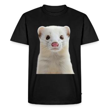 Hermine - T-shirt Premium bio Homme - noir - Devant - Nico (187cm)
