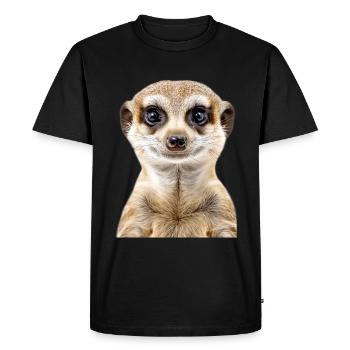 Suricate - T-shirt Premium bio Homme - noir - Devant - Nico (187cm)
