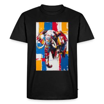 Mammoth - Men's Premium Organic T-Shirt - black - Front - Nico (187cm)