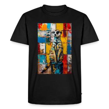 Suricate - T-shirt Premium bio Homme - noir - Devant - Nico (187cm)