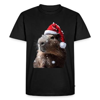 Capybara - T-shirt Premium bio Homme - noir - Devant - Nico (187cm)