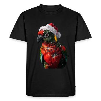 Perroquet - T-shirt Premium bio Homme - noir - Devant - Nico (187cm)