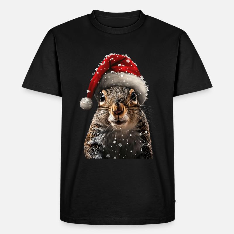Eichhörnchen - Männer Premium Bio T-Shirt - Schwarz