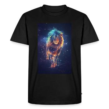 Twins - Men's Premium Organic T-Shirt - black - Front - Nico (187cm)