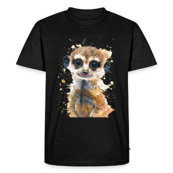 Suricate - T-shirt Premium bio Homme - noir - Devant - Nico (187cm)