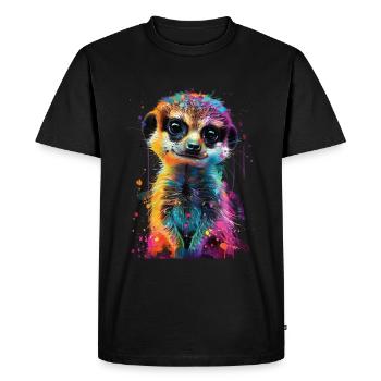 Suricate - T-shirt Premium bio Homme - noir - Devant - Nico (187cm)