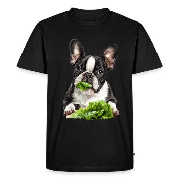 Chien - T-shirt Premium bio Homme - noir - Devant - Nico (187cm)