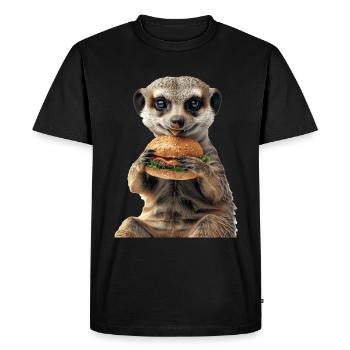 Suricate - T-shirt Premium bio Homme - noir - Devant - Nico (187cm)