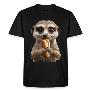 Suricate - T-shirt Premium bio Homme - noir - Devant - Nico (187cm)