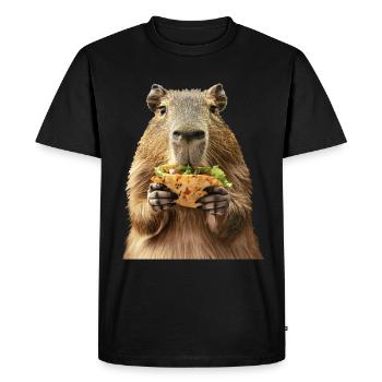 Capybara - Men's Premium Organic T-Shirt - black - Front - Nico (187cm)