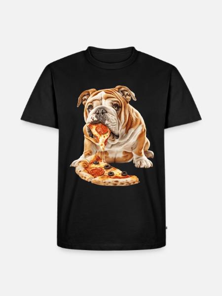 Bulldog - Men's Premium Organic T-Shirt - black
