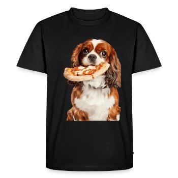 Cavalier King Spaniel - Men's Premium Organic T-Shirt - black - Front - Nico (187cm)