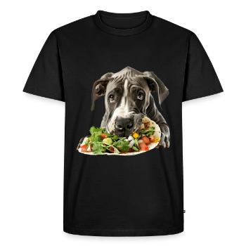 Dogue allemand - T-shirt Premium bio Homme - noir - Devant - Nico (187cm)