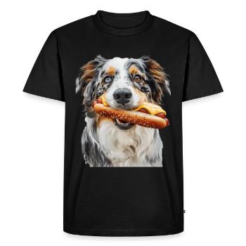 Berger australien - T-shirt Premium bio Homme - noir - Devant - Nico (187cm)