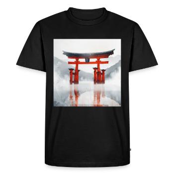 Japon - T-shirt Premium bio Homme - noir - Devant - Nico (187cm)