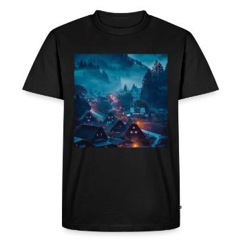 Japon - T-shirt Premium bio Homme - noir - Devant - Nico (187cm)