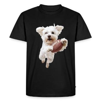 Maltese - Men's Premium Organic T-Shirt - black - Front - Nico (187cm)