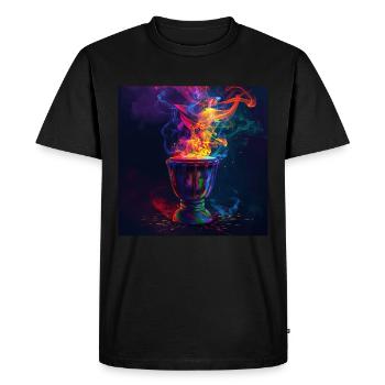 Percussion - Men's Premium Organic T-Shirt - black - Front - Nico (187cm)