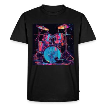 Percussion - Men's Premium Organic T-Shirt - black - Front - Nico (187cm)