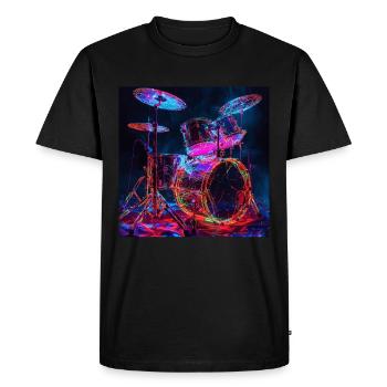Percussion - Men's Premium Organic T-Shirt - black - Front - Nico (187cm)