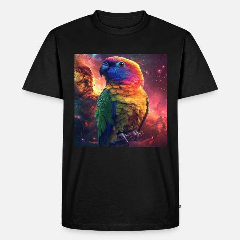 Sittiche - Männer Premium Bio T-Shirt - Schwarz