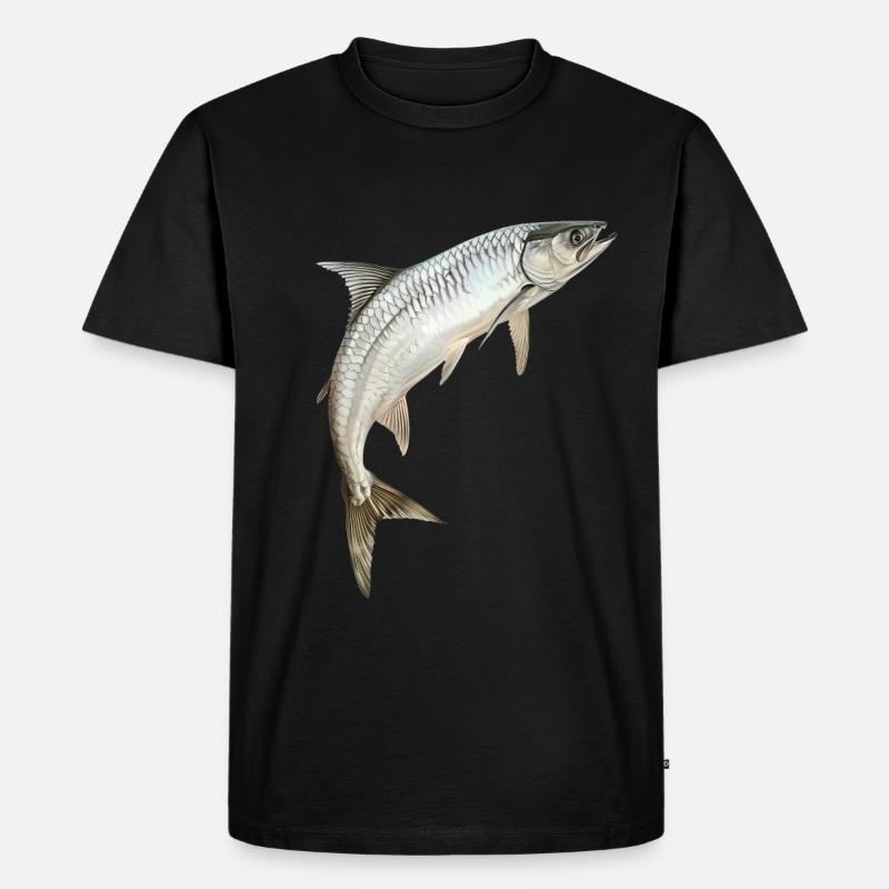 Tarpon - Männer Premium Bio T-Shirt - Schwarz