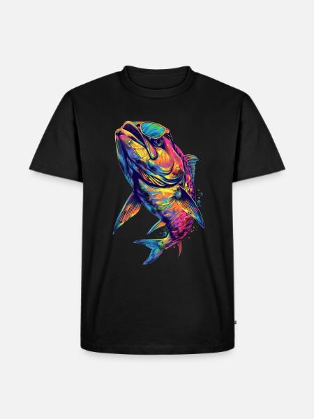 Tarpon - Männer Premium Bio T-Shirt - Schwarz