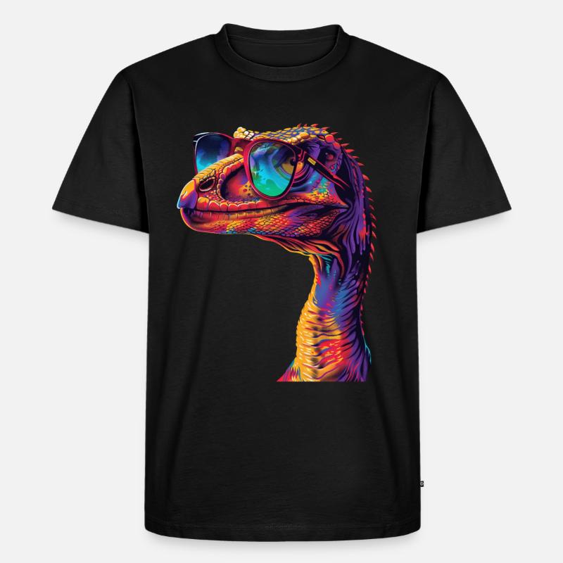 Utahraptor - Männer Premium Bio T-Shirt - Schwarz
