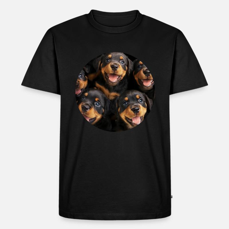Rottweiler - Männer Premium Bio T-Shirt - Schwarz