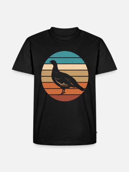 Auerhahn - Männer Premium Bio T-Shirt - Schwarz