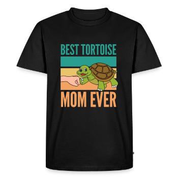 Meilleur moma tortue de tous les temps - T-shirt Premium bio Homme - noir - Devant - Nico (187cm)