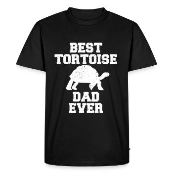 Meilleur père tortue de tous les temps - T-shirt Premium bio Homme - noir - Devant - Nico (187cm)