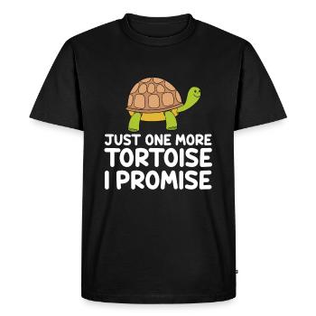 Une seule tortue de plus, promise - T-shirt Premium bio Homme - noir - Devant - Nico (187cm)